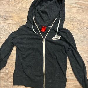 Nike Charcoal Gray Full-Zip Hoodie